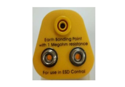 จุดเสียบกราวด์กันไฟฟ้าสถิต จุกเสียบกราวด์ สายกราวด์กันไฟฟ้าสถิต Yellow earth eu plug 1x banana bsc